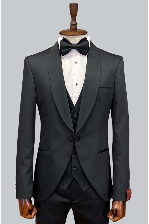 SUIT SARTORIA DAMATLIK SİYAH 5541