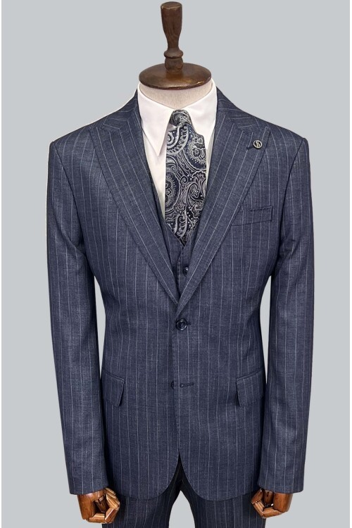 SUIT SARTORIA LACİVERT YELEKLİ TAKIM ELBİSE 2056