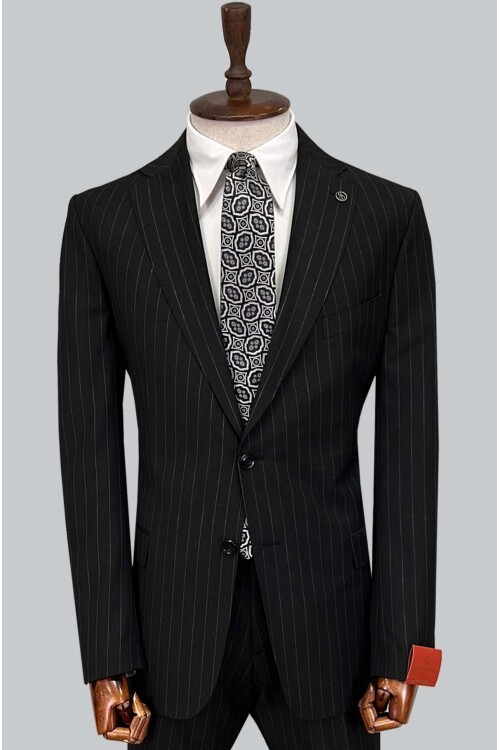 SUIT SARTORIA SİYAH YÜNLÜ TAKIM ELBİSE 2454