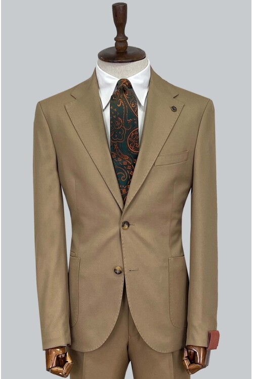 SUIT SARTORIA YÜN BEJ TAKIM ELBİSE 2448